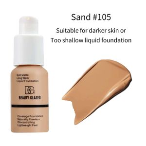 Beauty Glazed Soft Matte Waterproof Liquid Foundation- Sand 105